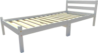 Односпальная кровать Dyatel Луна 90x200 с настилом (белый) - 