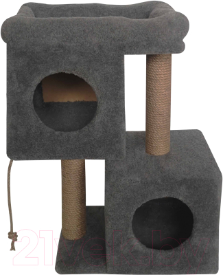 Комплекс для кошек Kogtik Пентхаус / СД m (серый/джут)