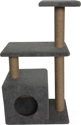 Комплекс для кошек Kogtik Либерти / СД m (серый/джут)