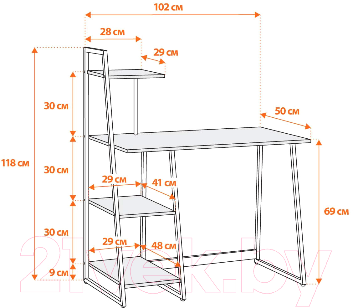 Письменный стол Tetchair WD-16