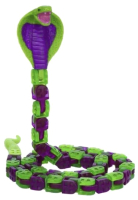 Игрушка антистресс Klixx Creaturez Кобра / KX130CP (фиолетовый) - 