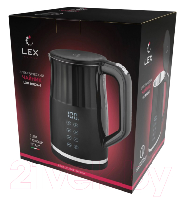 Электрочайник Lex LXK 30024-1 (черный)