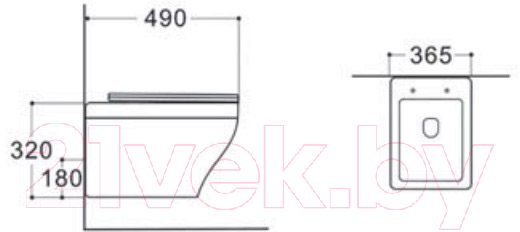 Унитаз подвесной Aquatek AQ1180-00