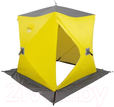 Палатка Helios Куб Premium / HS-WSCI-P-180YG (зимняя, утепленная)