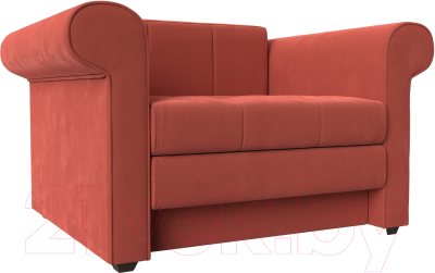 Кресло-кровать Лига Диванов Берли / 110341 (микровельвет коралловый)