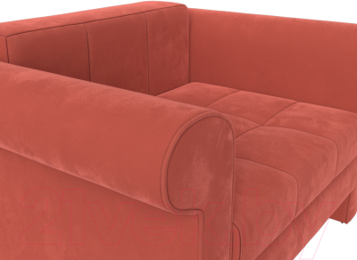 Кресло-кровать Лига Диванов Берли / 110341 (микровельвет коралловый)