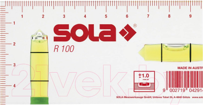 Уровень строительный Sola R100