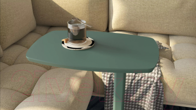 Приставной столик Калифорния мебель Дей (зеленый)