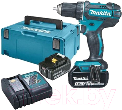 Профессиональная дрель-шуруповерт Makita DDF482RTJ