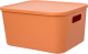 Контейнер для хранения Handy Home Оптима 285x220x145 / Fancy-hh101-S (оранжевый) - 