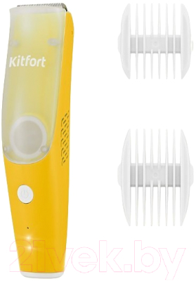 Машинка для стрижки волос Kitfort KT-3144-3 детская (белый/желтый)