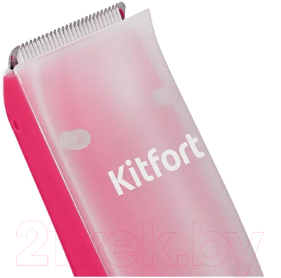 Машинка для стрижки волос Kitfort KT-3144-1 детская (белый/малиновый)