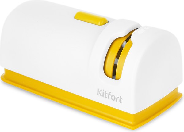 Ножеточка электрическая Kitfort KT-4068-1 (белый/желтый)