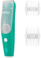 Машинка для стрижки волос Kitfort KT-3144-2 детская (белый/зеленый) - 