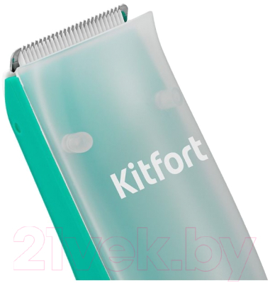 Машинка для стрижки волос Kitfort KT-3144-2 детская (белый/зеленый)
