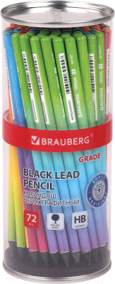 Набор простых карандашей Brauberg Grade / 880757 (72шт)