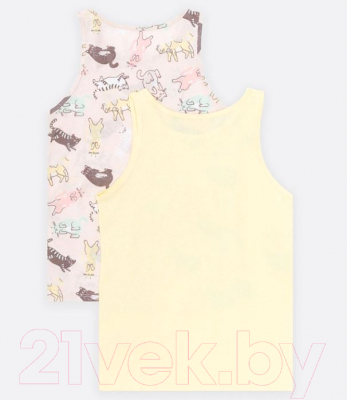 Комплект маек детских Mark Formelle 427739-2 (р.164-84, котики на розовом/желтый)