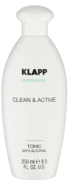 Тоник для лица Klapp Clean & Active Tonic With Alcohol (250мл) - 
