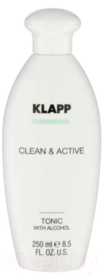Тоник для лица Klapp Clean & Active Tonic With Alcohol (250мл)