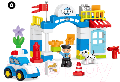 Конструктор Kids Home Toys Полицейский участок 188-A04 / 7120615