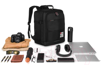 Рюкзак Peterson PTN PLG-01-T (черный/красный)