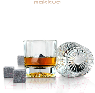 Набор стаканов Makkua Whisky Set Ice Majesty с охлаждающими камнями WSI01