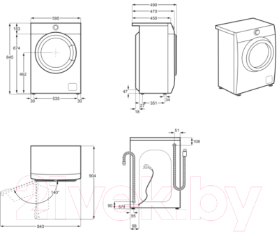 Стиральная машина Electrolux EW6S4R27BI