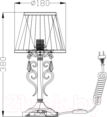Прикроватная лампа Maytoni Triumph ARM288-00-G