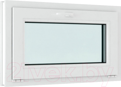 Изображение товара Окно ПВХ Rehau Futuruss Фрамужное открывание 2 стекла (500x1000x60)