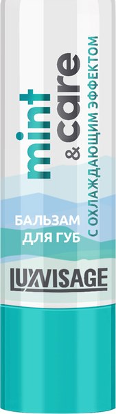 Бальзам для губ LUXVISAGE Mint & Care с охлаждающим эффектом (3.9г)