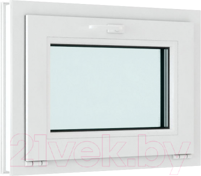 Окно ПВХ Rehau Futuruss Фрамужное открывание 2 стекла (450x650x60)