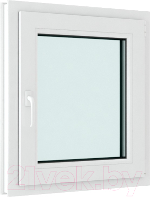 Окно ПВХ Rehau Futuruss Одностворчатое Поворотно-откидное правое 2 стекла (700x700x60)