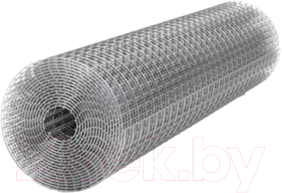 Сетка сварная Kronex 20x20x0.8 мм / STK-0414 (рулон 1x5м, оцинкованная)
