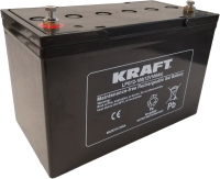 Аккумулятор лодочный KrafT C20 L тяговый / LPG12-100 (100 А/ч) - 