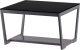 Журнальный столик Мебелик BeautyStyle 1 (серый графит/стекло черное) - 