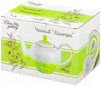 Заварочный чайник Elan Gallery Кантри / 760094 (зеленый)