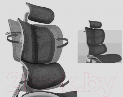 Кресло офисное Ergostyle Fly T-01 / HFYM01 (черный)