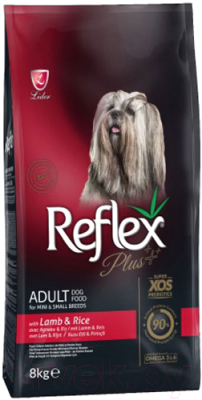 Сухой корм для собак Reflex Plus Для мини и мелких пород с ягненком (8кг)