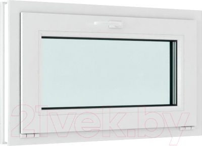 Изображение товара Окно ПВХ Rehau Futuruss Фрамужное открывание 2 стекла (500x900x60)