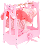 Аксессуар для куклы Leader Toys Diamond Princess Вешалка для одежды / 72719 (розовый) - 