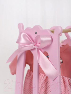 Аксессуар для куклы Leader Toys Diamond Princess Вешалка для одежды / 72719 (розовый)
