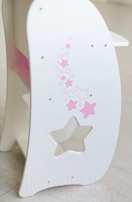 Аксессуар для куклы Leader Toys Diamond Star Стульчик для кормления / 73319 (белый)