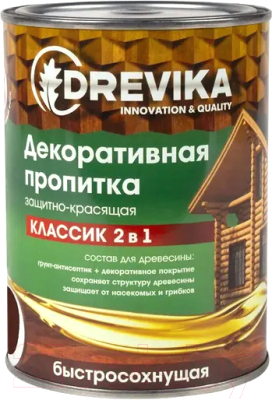 Пропитка для дерева Drevika 750мл (белый)