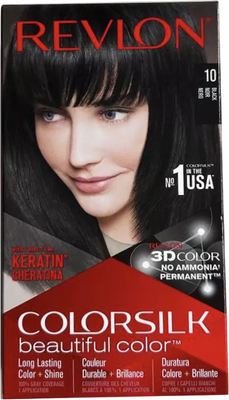 Крем-краска для волос Revlon Professional Colorsilk 10 (130мл, черный) -