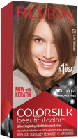Крем-краска для волос Revlon Professional Colorsilk 51 (130мл, светло-каштановый) - 