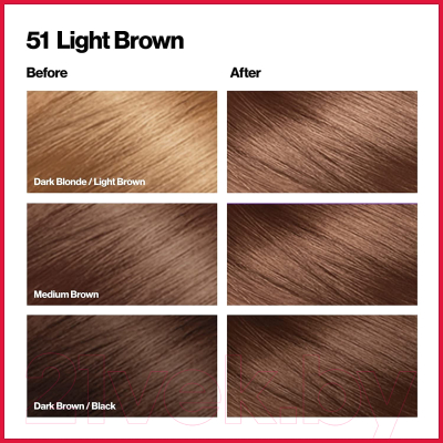 Крем-краска для волос Revlon Professional Colorsilk 51 (130мл, светло-каштановый)