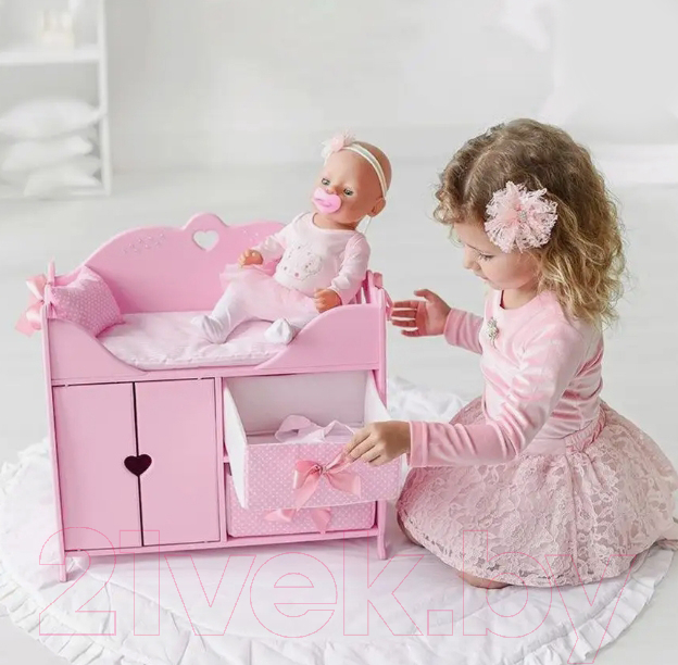 Набор аксессуаров для куклы Leader Toys Diamond Princes Комплекс c постельным бельем / 72319