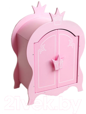 Аксессуар для куклы Leader Toys Shining Crown Шкаф / 71020 (розовое облако)