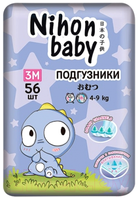 Подгузники детские Nihon Baby Midi 3M 4-9кг (56шт)