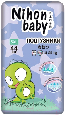 Подгузники детские Nihon Baby Junior 5XL 11-25кг (44шт)